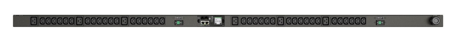 Vertiv Geist VP4G30AR Gemonitorde PDU, 0U, Enkelfasig, Verticaal, Zwart, LCD