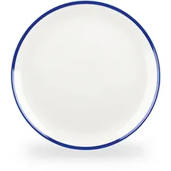 Churchill Retro Blue Teller Flach Coup 28,58cm