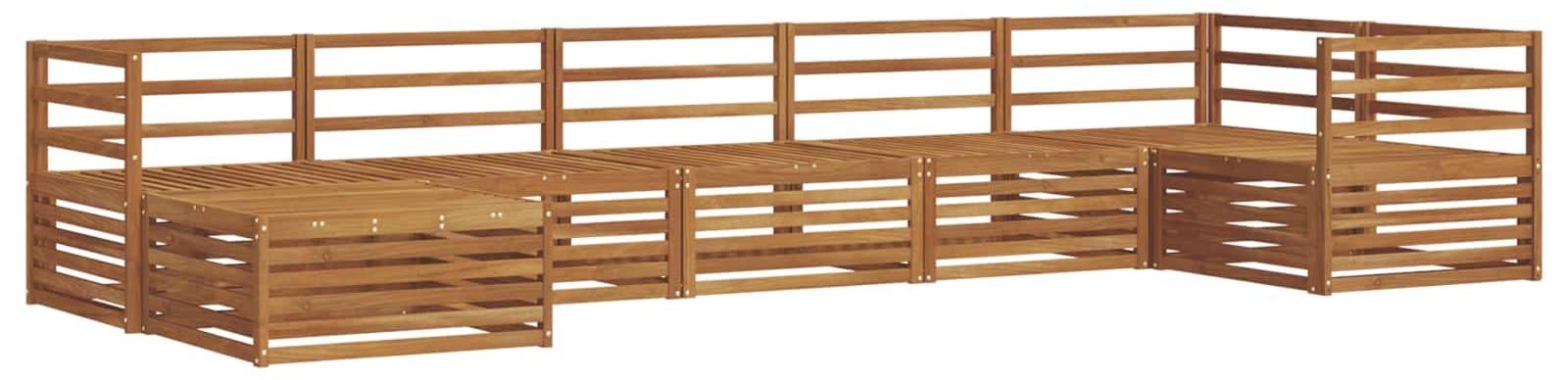 Outdoor-Sofagarnitur 7 pcs Natur