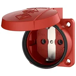 Mennekes 11313 Anbaudose SCHUKO, 16A2p+E, 230V, IP54,RT