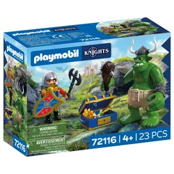PLAYMOBIL 72116 - Knights - Troll mit Löwenritterschatz