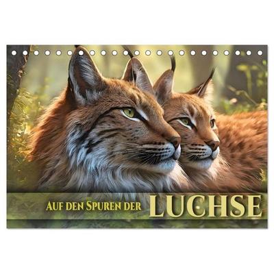 Auf den Spuren der Luchse (Tischkalender 2026 DIN A5 quer), CALVENDO Monatskalender