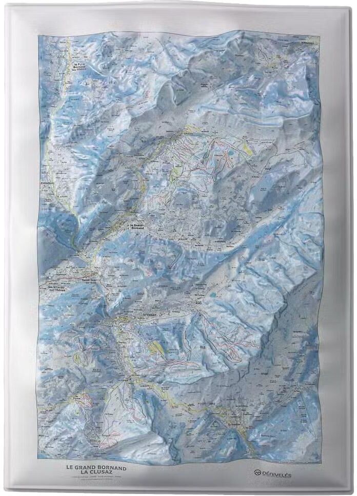 Deniveles  - Le Grand-Bornand - La Clusaz - Carte 3D