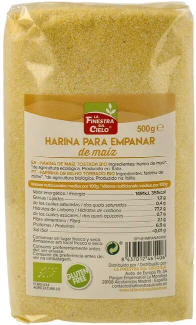 La Finestra Sul Cielo Farinha para Empanar De Milho Bio 500g