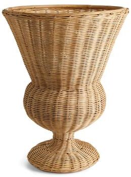 Porch & Petal Verona Rattan Wicker Urn