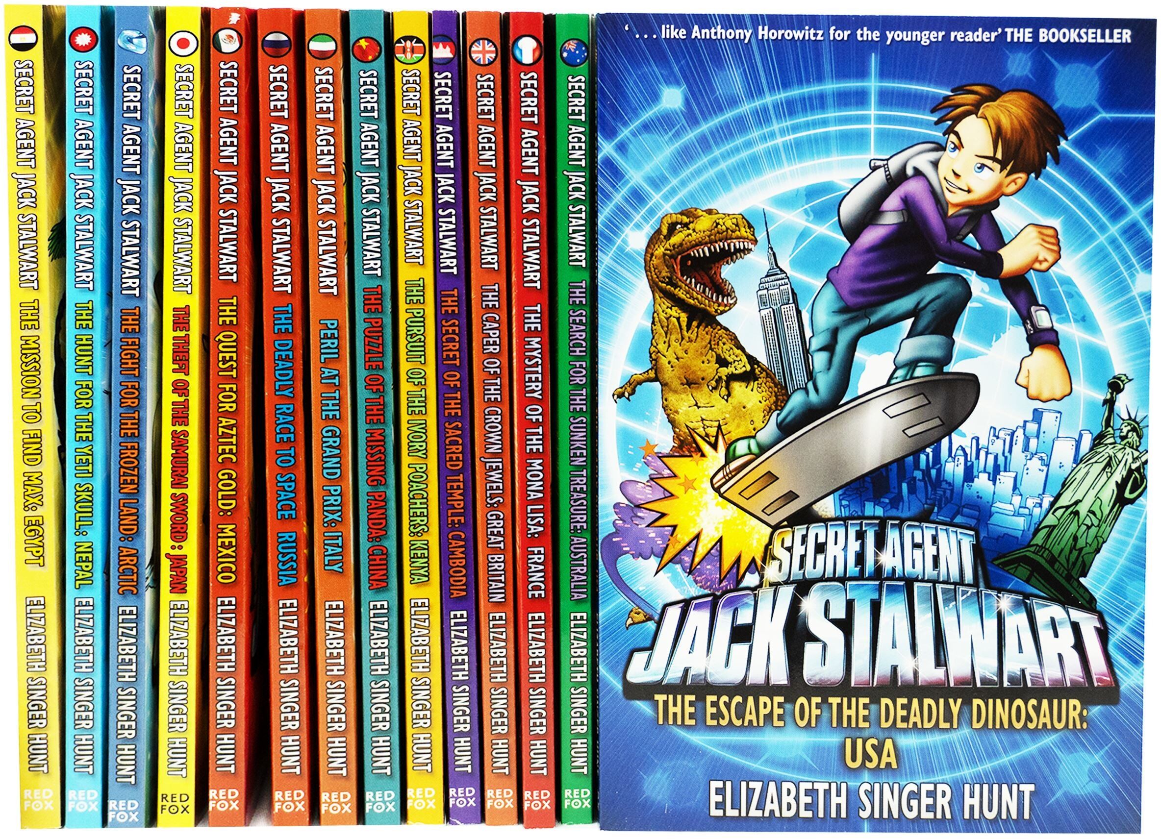 Secret Agent Jack Stalwart Collection By Elizabeth Singer Hunt 14 Books Set - Ages 5+ - Paperback Red Fox