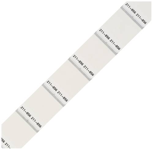 WAGO 211-856 Etikett für Thermotransferbedruckung 22 x 15mm Farbe Beschriftungsfeld: Weiß Anzahl Etiketten: 1000