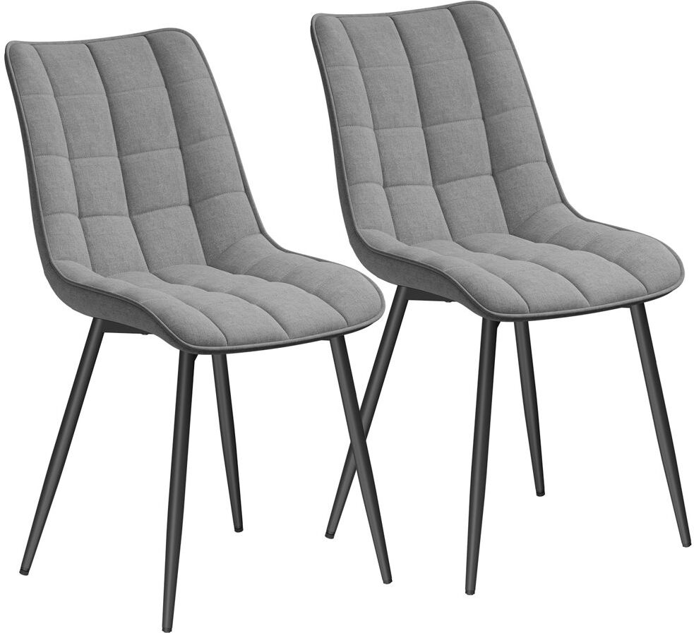 Corrigan Studio Vassar 46.5cm H Upholstered Side Chair Hellgrau 85.5cm H X 46cm W X 40.5cm D