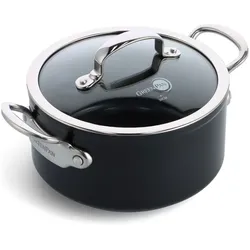 Kasserolle Barcelona pro 20 cm - 310 cl Schwarz Rund Keramik Greenpan