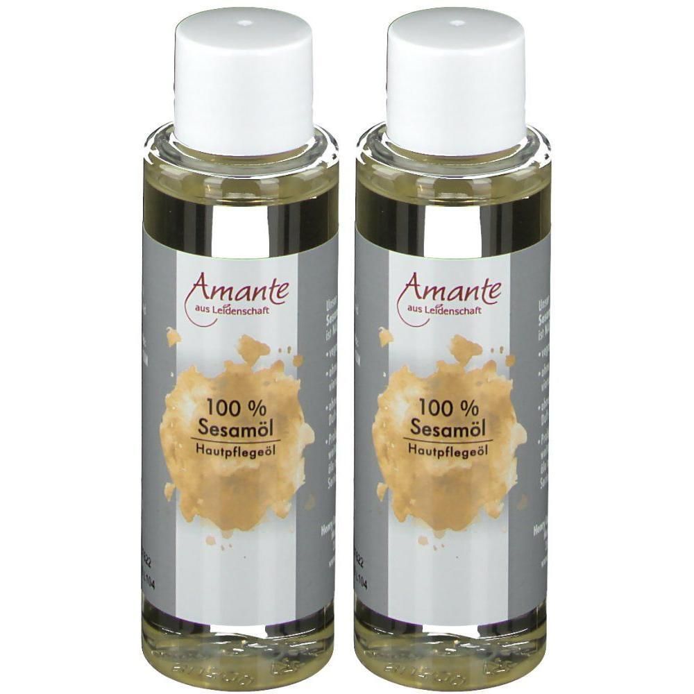 Sesamöl 100% rein Hautpflegeöl Amante 2x 2x100 ml Öl