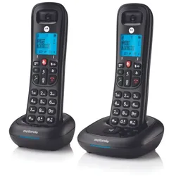 Motorola C4201 Schnurtelefon + DECT-Mobilteil, Notruf, Rufweiterleitung, 50 Kontakte, Freisprechen
