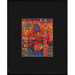Intertrading Wandbild 51,3 x 41,3 cm the 30 days fax painting Holz Bunt
