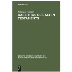 Hempel:Das Ethos des Alten Testaments, Fachbücher von Johannes Hempel