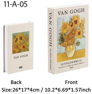 Uplift Treasures Lucky Cat Ukiyoe Decorative Book Storage Box 22 open