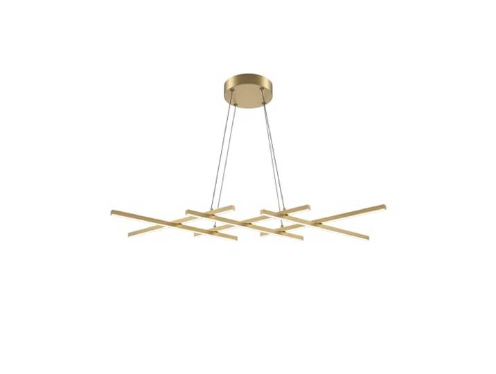 MAYTONI DECORATIVE LIGHTING LED-Pendelleuchte Halo Messing Metall 1400 LM 40W für Wohnzimmer, Küche, Schlafzimmer, Esszimmer, Büro