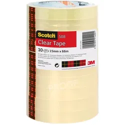 Scotch Klebefilm 15mmx66m transparent 10RL