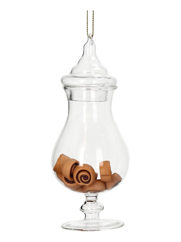 Kersten Baumschmuck "Cinnamon Roll Jar" in Ohne Farbe/ Braun - (H)13 cm - onesize