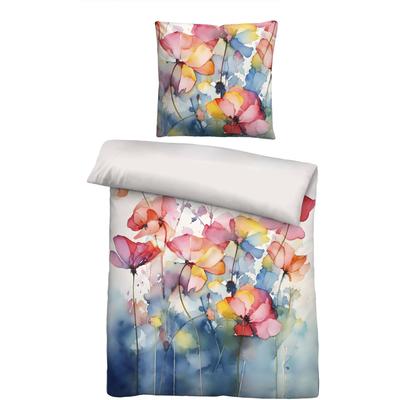Bettwäsche BIBERNA "474520", bunt (taubenblau), B/L: 135cm x 200cm, 1 Stk., 1 Stk., Lyocell, B/L: 80cm x 80cm, 2, Lyocell, Obermaterial: 100% Lyocell (TENCEL™), Bettwäsche, Bettwäsche, TENCEL™, natürlicher Rohstoff, schnelltrocknend, angenehm weich
