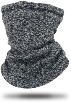 Inspire Select KoKossi Windproof Polar Fleece Neck Gaiter Winter Cycling Face Mask & Thermal Neck Warmer dark Gray