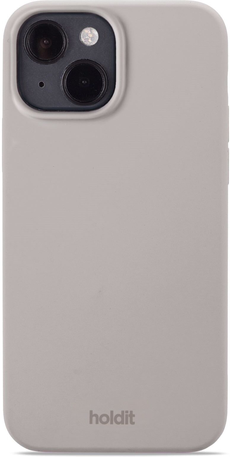 Holdit iPhone 15 Soft Touch Silikone Cover - Taupe