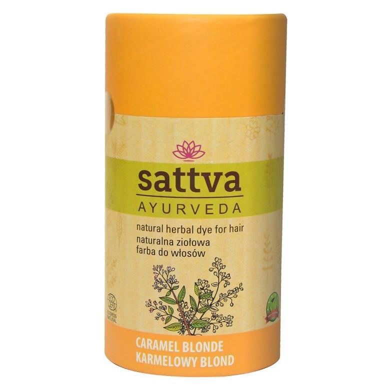 Sattva Ayurveda Sattva Natural Herbal Dye For Hair Natural Herbal Hair Dye Caramelonde 150G (Caramel blonde) (5903794185401)