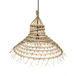 Lumisky GAIA D60CM Lampenschirm (nur Lampenschirm) Palmfaser Beige