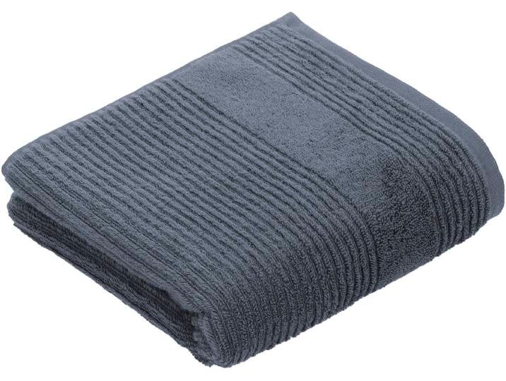 Handtuch VOSSEN Tomorrow , grau (dunkelgrau), B:50cm L:100cm, Webfrottier, Baumwolle, Handtücher, Handtuch