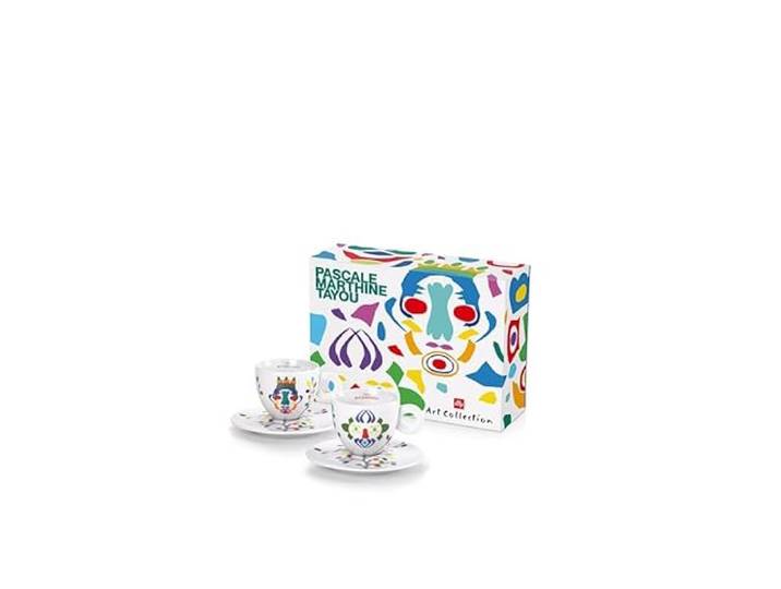 Illy Art Collection Pascale Marthine Tayou 2 nummerierte Cappuccinotassen signiert