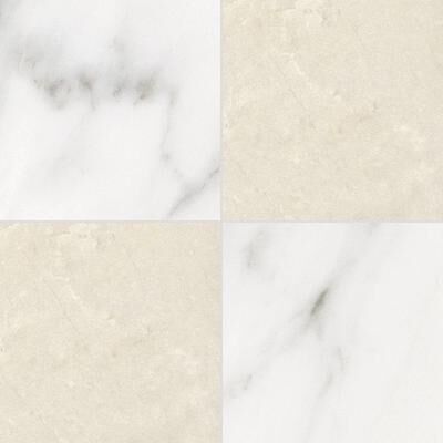 The Tile Life Gambit Checkerboard 8 x 8 Matte Porcelain Floor and Wall Tile