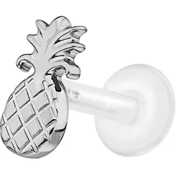 PTFE Labret mit Innengewinde + Titan-Aufsatz ANANAS