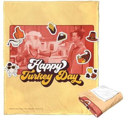 Northwest Warner Brothers Friends Thanksgiving Silk Touch Throw Blanket