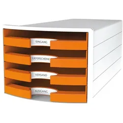 HAN Schubladenbox »IMPULS« DIN A4/C4 orange, 28x23.5x36.7 cm