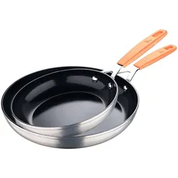 San Ignacio Compact - Set mit 2 Bratpfannen Ø16Ø28cm aus geschmiedetem Aluminium für Induktion