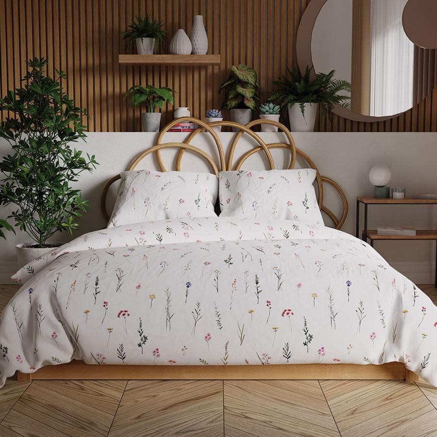 Markizeta Home Beddengoedset Ingrid met subtiel bloemenmotief, Satijnen Katoen, 200 x 220 cm