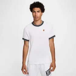 NIKECourt Heritage kurzarm Tennisshirt Herren 101 - white/black XL
