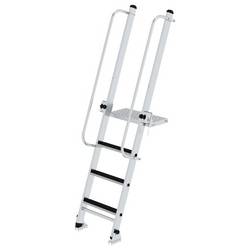 MUNK Günzburger Steigtechnik 012041 Aluminium Stufen-Baugrubenleiter 15 kg