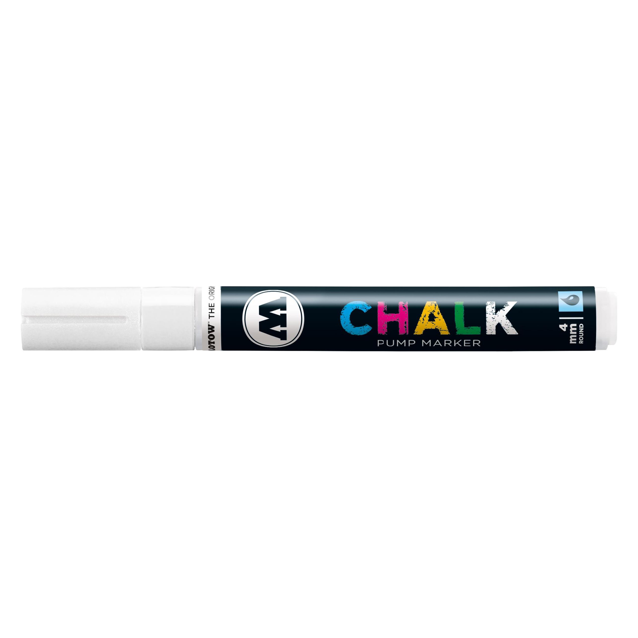 Molotow Windowmarker Pump Marker Chalk nachfüllbar 4mm weiss (1x) (MO228005)