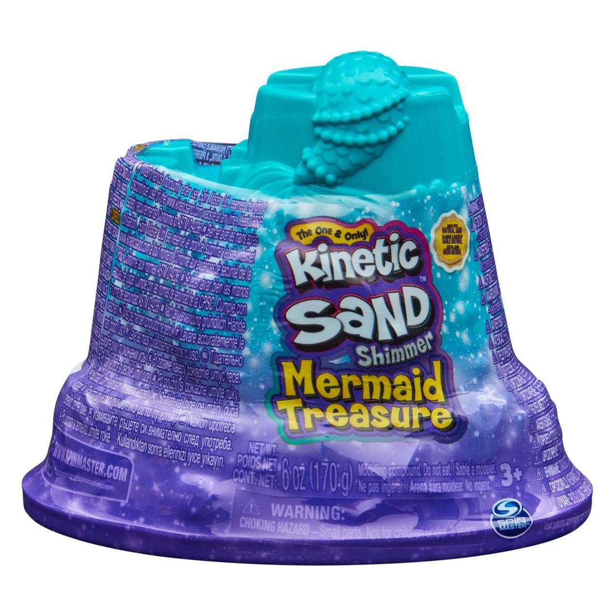 Spin Master 6064334 - KINETIC SAND Mini Castello Sirenetta in Vassoio attrezzo N (83687)
