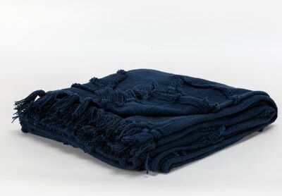 Rizzy Home Vining Botanical Textured Cotton Throw
