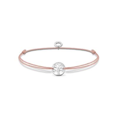 Armband THOMAS SABO "Baum der Liebe" Gr. 20, silber (silberfarben), Armbänder, Damen, 20, Nylon Silber 925 (recycelt), Nylon, Silber 925 (recycelt), Armband