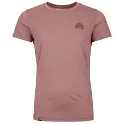 Ortovox Damen 120 Cool Tec MTN Stripes T-Shirt - S - dusk rose