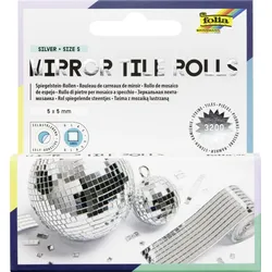 folia Mosaiksteine silber MIRROR TILE ROLLS S, 2 St.