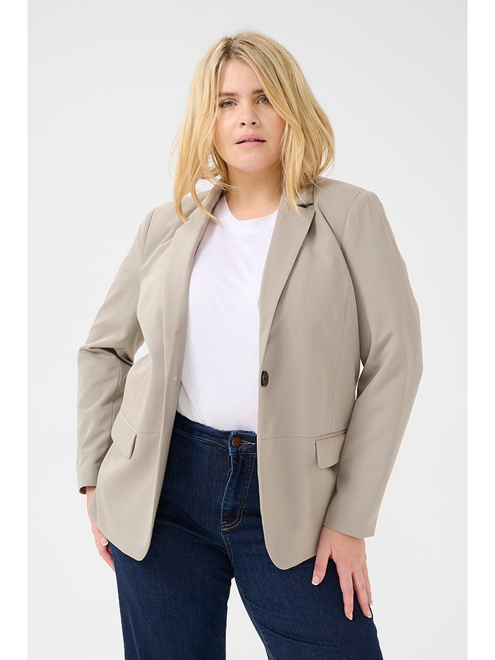 KAFFE curve Blazer in Sand - 52