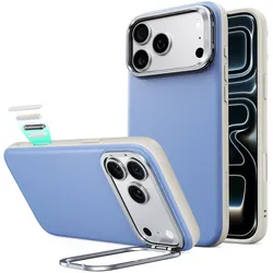 ESR - Atelier Magnetständer – iPhone 18 Pro / iPhone 17 Pro – Hellblau (Apple iPhone 17 Pro, Apple iPhone 18 Pro), Smartphone Hülle, Blau