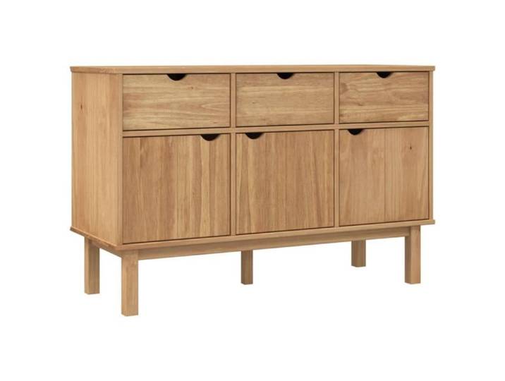 Buffet bas - OMABETA - OTTA - Bois massif - 3 portes - Design scandinave