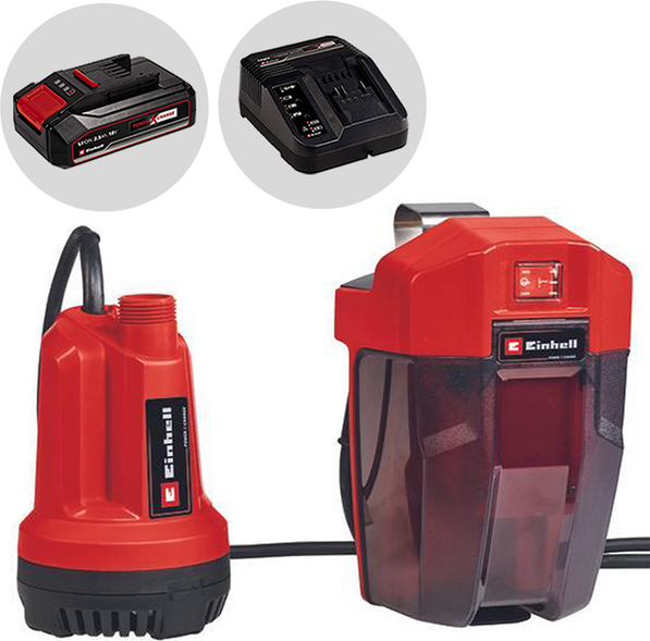 Einhell GE-SP 18 Li - Akku-Tauchpumpe 18V 2.5Ah