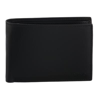 Geldbörse VALENTINO BAGS "MANDRIN", Herren, schwarz (nero), Leder, Basic, Kleinlederwaren, Geldbeutel Herrenbörse Portemonnaie