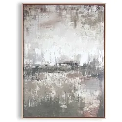 Leinwandbild RAU UND ABSTRAKT (BHT 78x100x3,80 cm) - schwarz - BHT 78x100x3,80 cm
