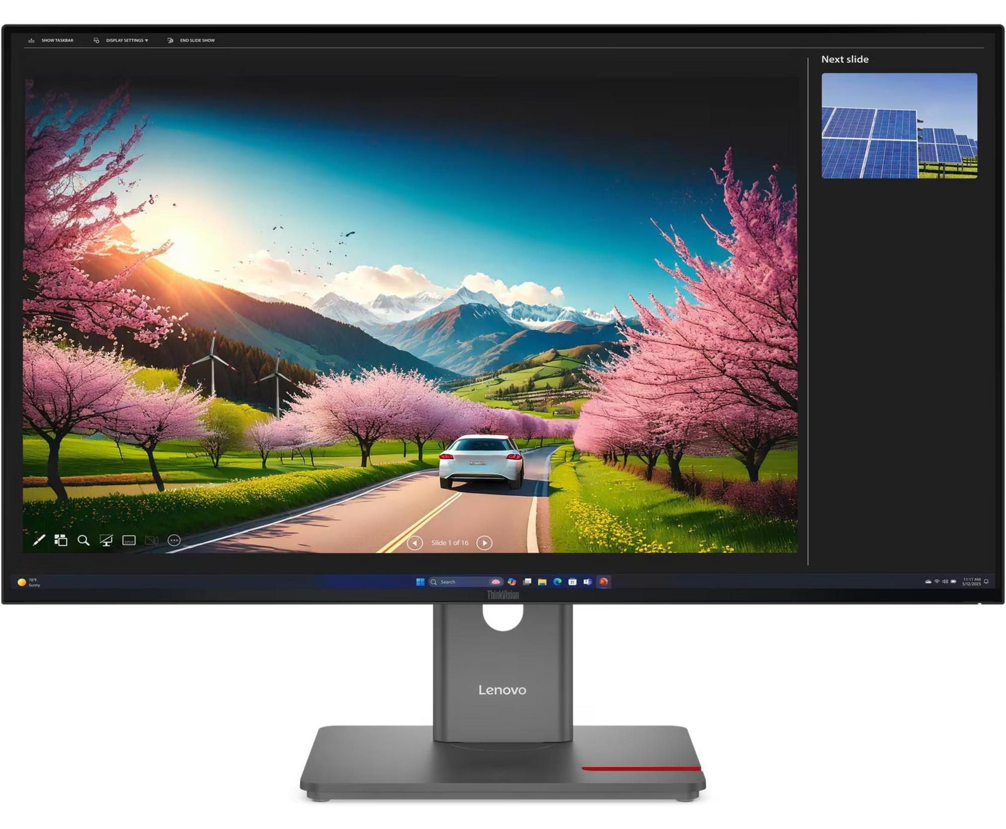 Lenovo ThinkVision P32UD-40 Monitor, 80 cm (31.5"), 3840 x 2160 Pixel, 4K Ultra HD, LCD, 6 ms, Schwarz