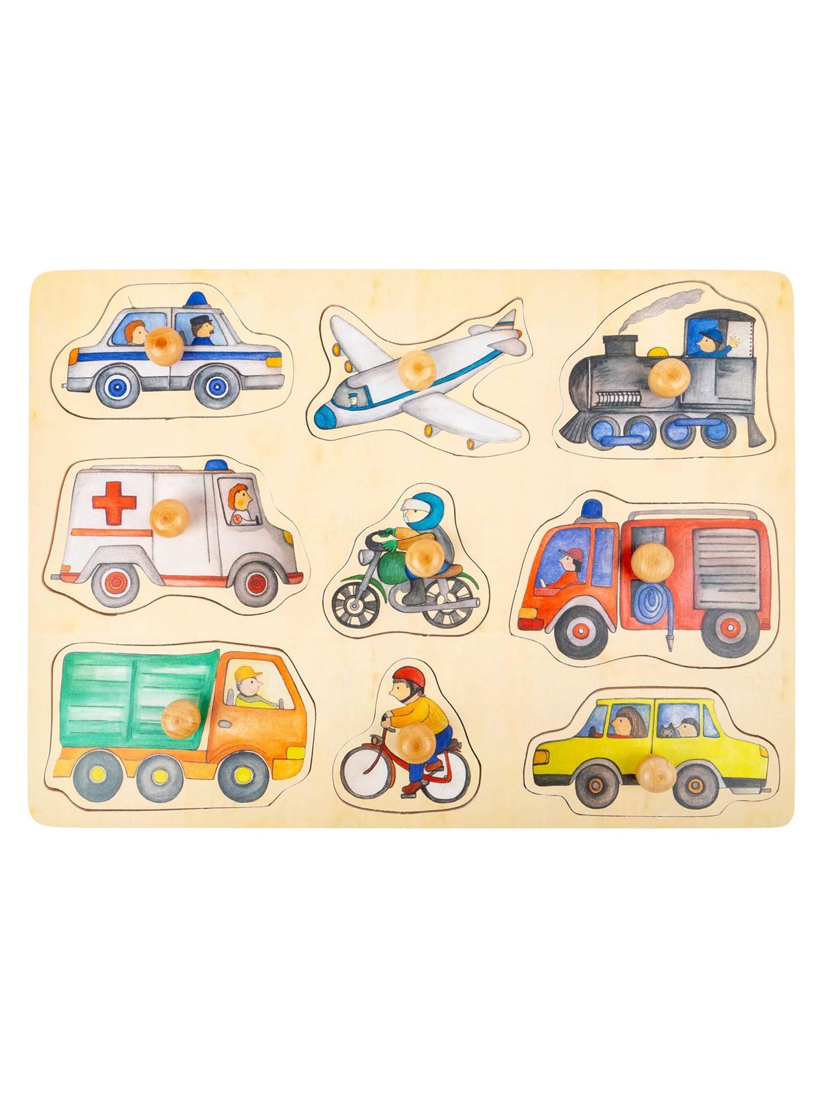Small Foot Puzzle - Fahrzeuge (Stadt) Holz